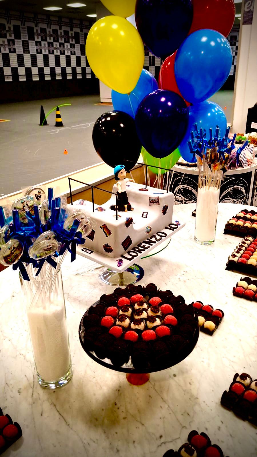 Festa de aniversário com skate na EBS